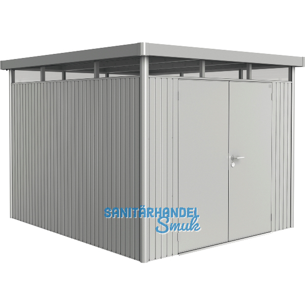 BIOHORT Ger�tehaus HighLine H5 silber-metallic Doppelt�r