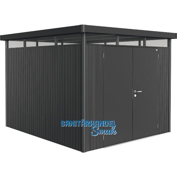 BIOHORT Ger�tehaus HighLine H5 dunkelgrau-metallic Doppelt�r