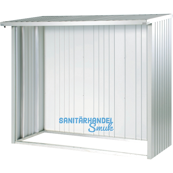 BIOHORT R�ckwand zu WoodStock 150 silber-metallic