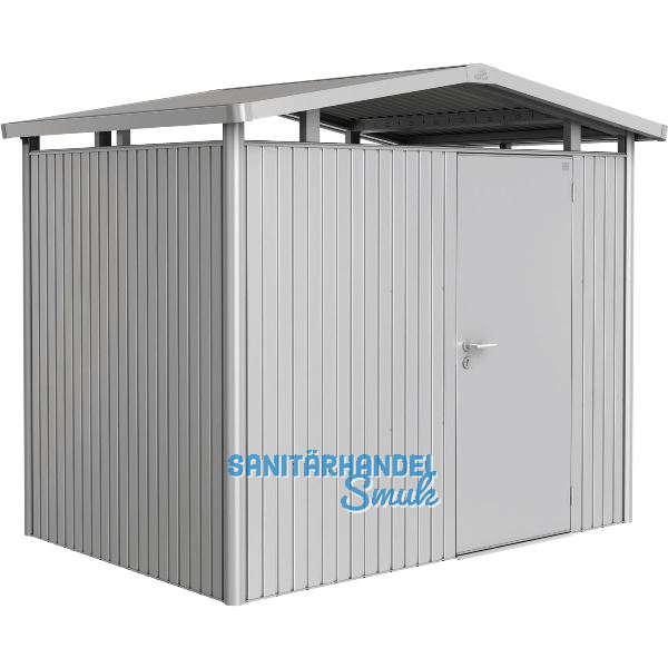 BIOHORT Ger�tehaus Panorama P2 silber-metallic 1-t�rig