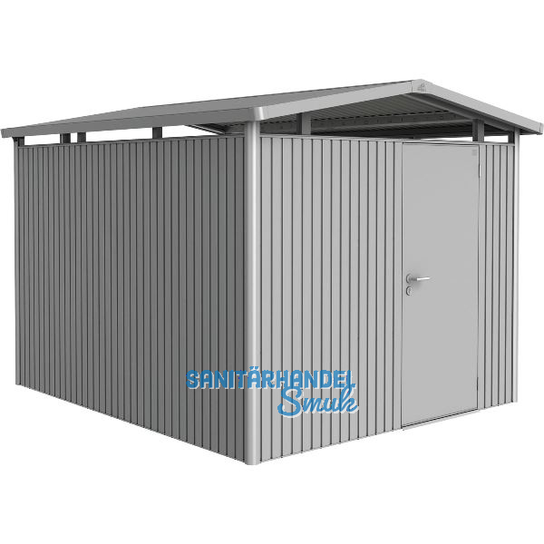 BIOHORT Ger�tehaus Panorama P5 silber-metallic 1-t�rig