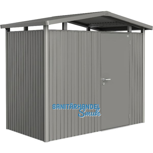 BIOHORT Ger�tehaus Panorama P1 quarzgrau-metallic 1-t�rig