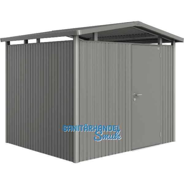 BIOHORT Ger�tehaus Panorama P3 quarzgrau-metallic 1-t�rig