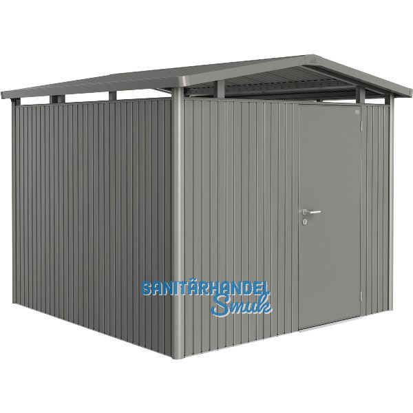 BIOHORT Ger�tehaus Panorama P4 quarzgrau-metallic 1-t�rig