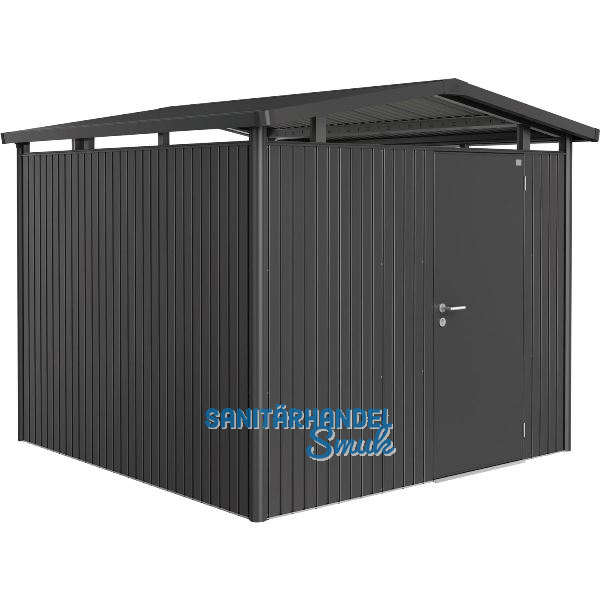 BIOHORT Ger�tehaus Panorama P4 dunkelgrau-metallic 1-t�rig