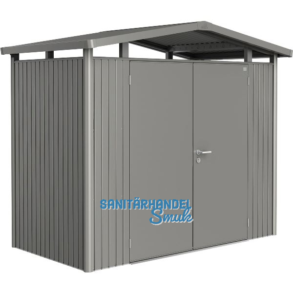 BIOHORT Ger�tehaus Panorama P1 quarzgrau-metallic 2-t�rig