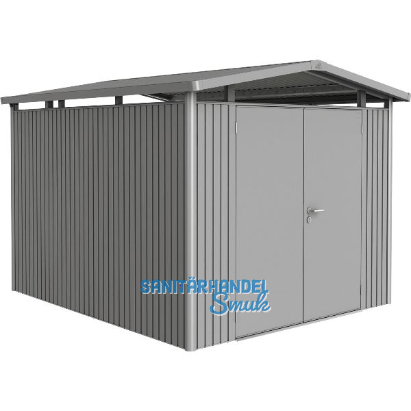 BIOHORT Ger�tehaus Panorama P5 quarzgrau-metallic 2-t�rig