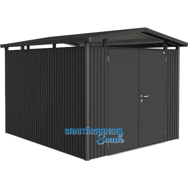 BIOHORT Ger�tehaus Panorama P5 dunkelgrau-metallic 2-t�rig