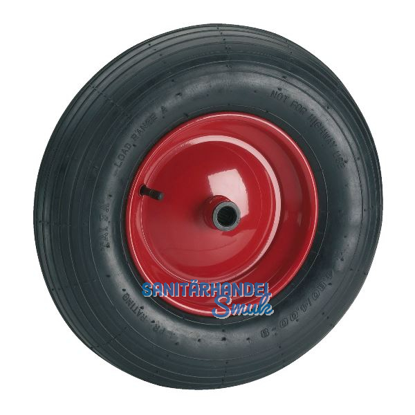 D�RNER + HELMER Rad luftbereift 400 mm Stahlfelge 100 mm Nabenbreite
