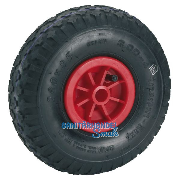 D�RNER + HELMER Rad luftbereift 260 mm Kunststoff-Felge