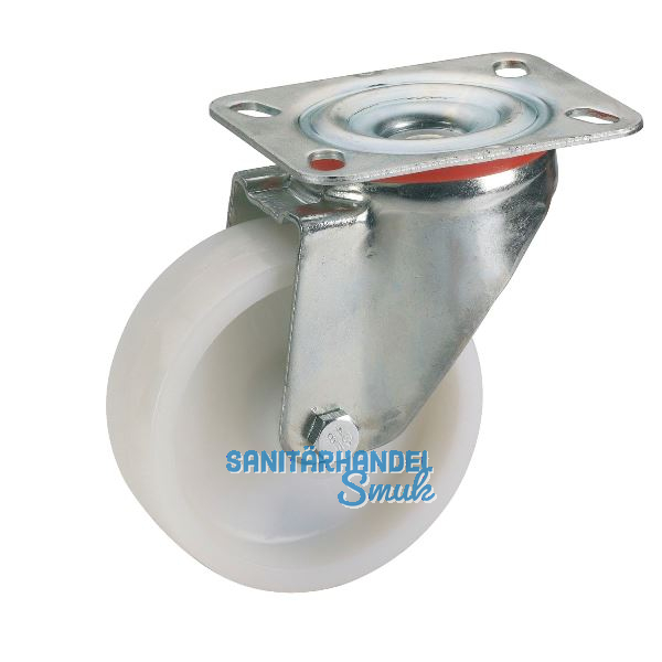 D�RNER + HELMER Lenkrolle Polyamid-Rad 80 mm 150 kg