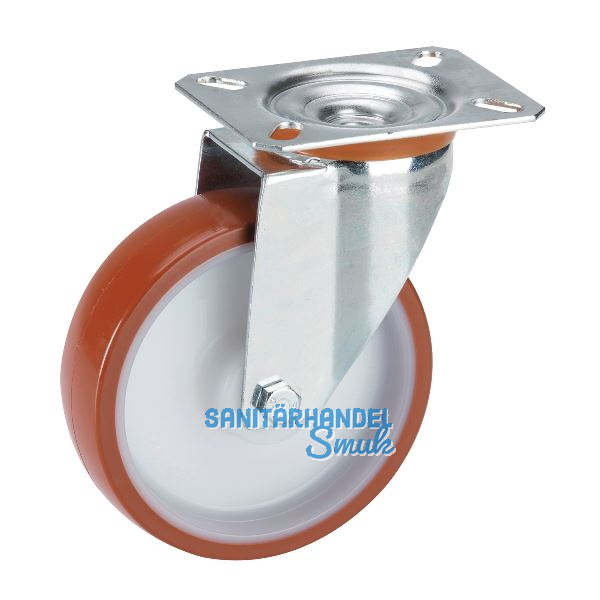 D�RNER + HELMER Lenkrolle Polyurethan Polyamidfelge 100 mm 150 kg