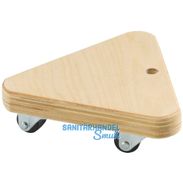 D�RNER + HELMER Dreiecksroller mit Multiplexplatte 135 x 135 x 135 mm 100 kg
