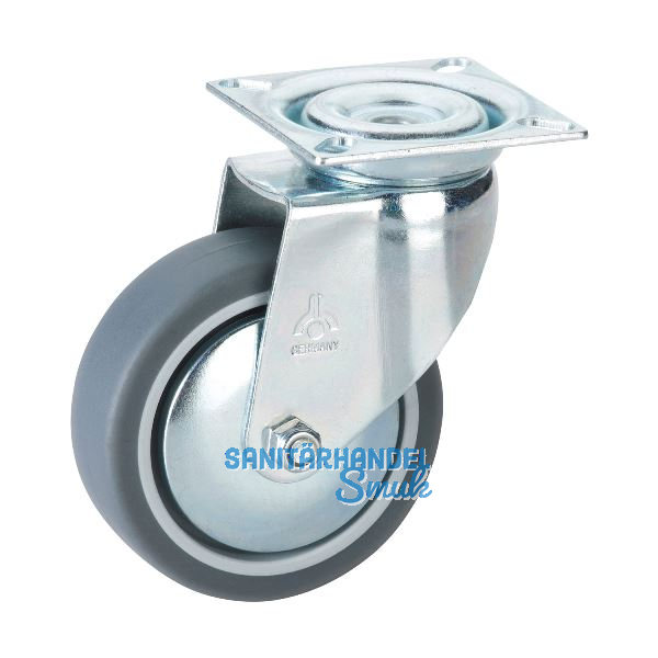 D�RNER + HELMER Lenkrolle TPE Fadenschutz 100 mm 55 kg