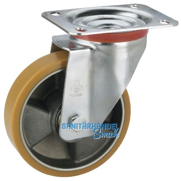 D�RNER + HELMER Lenkrolle Polyurethan Alufelge 150 mm 300 kg