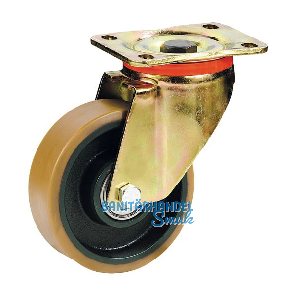 D�RNER + HELMER Lenkrolle Polyurethan Guss-Felge 200 mm 750 kg