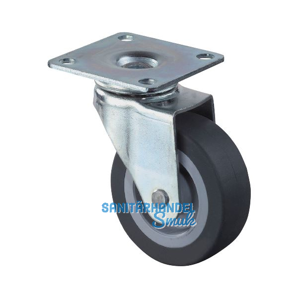 D�RNER + HELMER Lenkrolle 30 mm TPE Kunststoff-Felge 20 kg