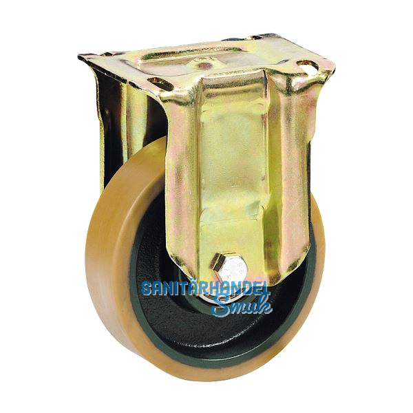 D�RNER + HELMER Bockrolle Polyurethan Guss-Felge 150 mm 700 kg