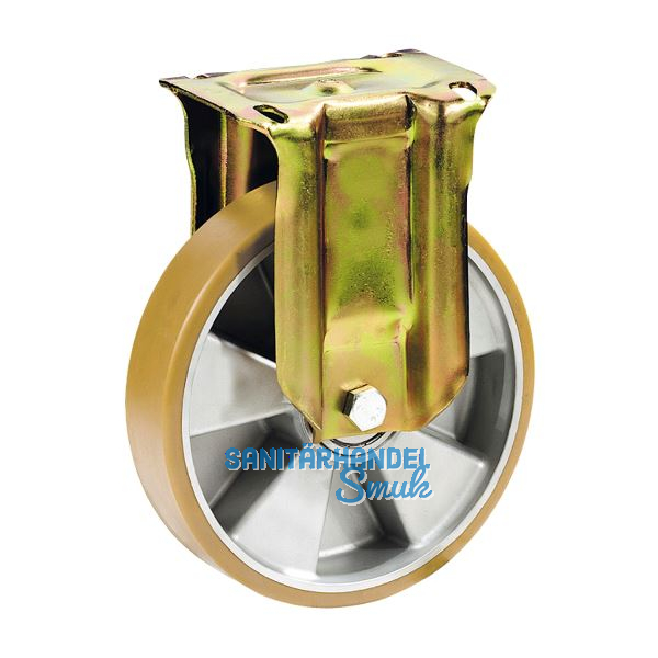 D�RNER + HELMER Bockrolle Polyurethan Alu-Druckguss-Felge 125 mm 350 kg