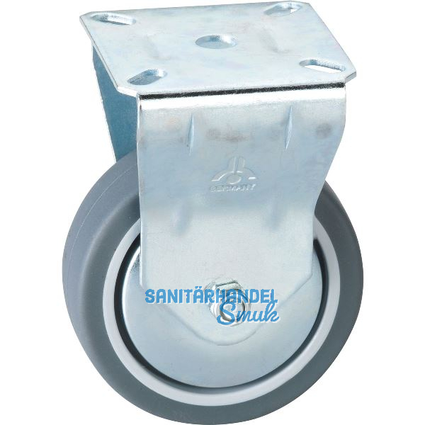 D�RNER + HELMER Bockrolle TPE Fadenschutz 75 mm 60 kg