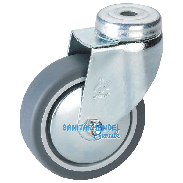 D�RNER + HELMER Lenkrolle TPE Fadenschutz 75 mm 50 kg R�ckenloch