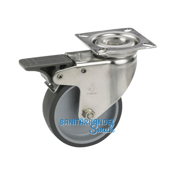 D�RNER + HELMER Lenkrolle TPE Feststeller 75 mm 50 kg