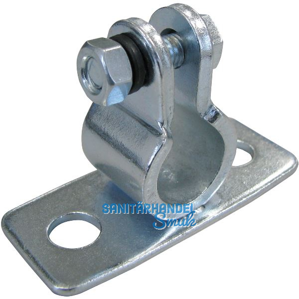 D�RNER + HELMER Guss-Auflageb�ckchen f�r Welle 12 mm Platte 80x34 mm verzinkt