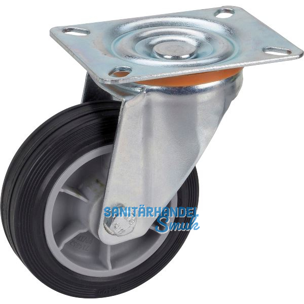 D�RNER + HELMER Lenkrolle TPE PP-Felge 100 mm 70 kg