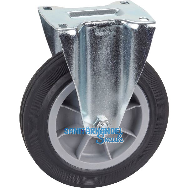 D�RNER + HELMER Bockrolle TPE PP-Felge 200 mm 210 kg