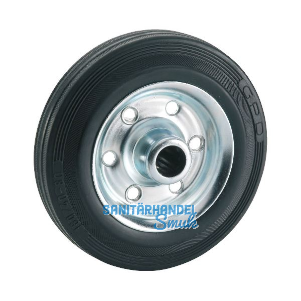 D�RNER + HELMER Rad Vollgummi Stahlfelge 250 mm 250 kg