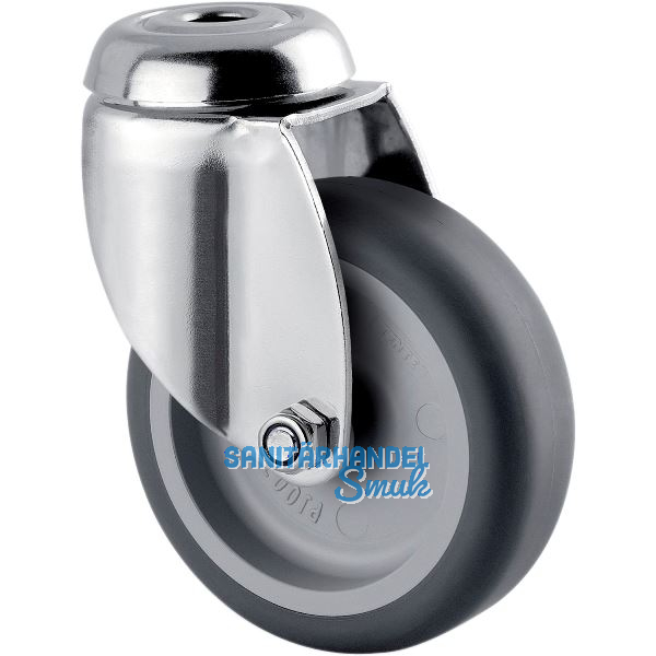 TENTE Lenkrolle Edelstahl R�ckenloch 75 mm 75 kg