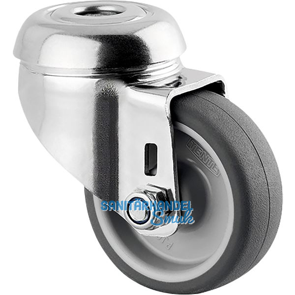 TENTE Lenkrolle Agila TPR/Edelstahl R�ckenloch 50 mm 40 kg