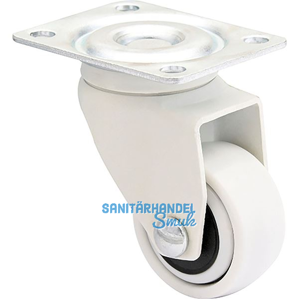 WAGNER Lenkrolle Kunstoff-Rad wei� 25 mm 12 kg
