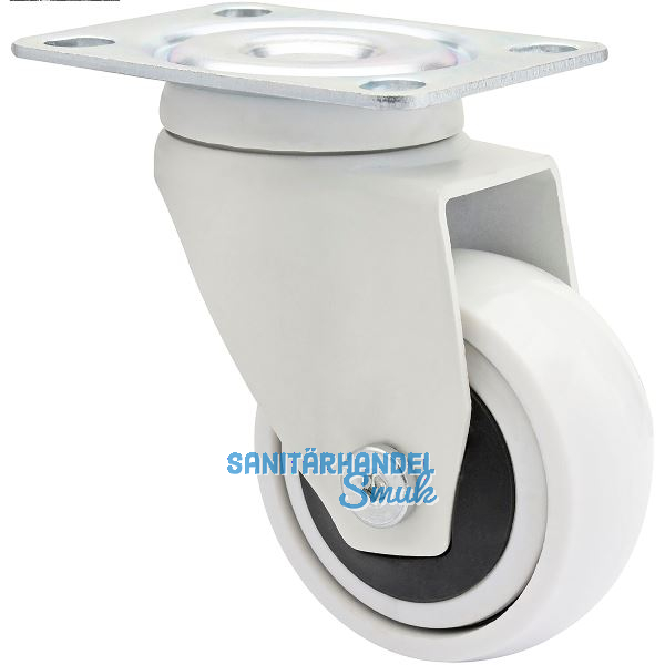 WAGNER Lenkrolle Kunstoff-Rad wei� 50 mm 50 kg