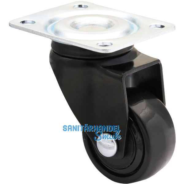 WAGNER Lenkrolle Kunstoff-Rad schwarz 25 mm 12 kg