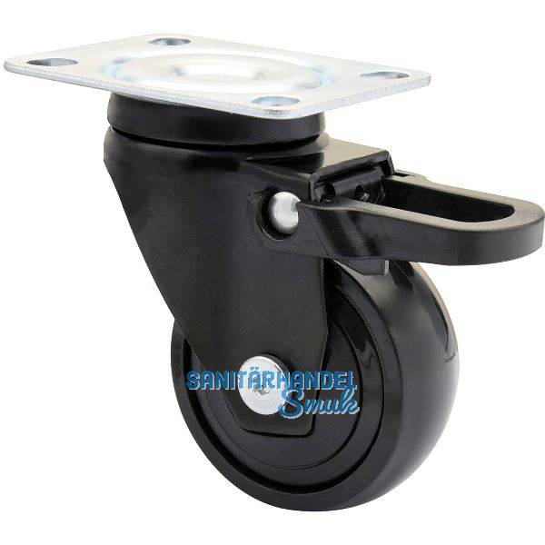 WAGNER Lenkrolle Kunstoff-Rad schwarz 50 mm 50 kg Feststeller
