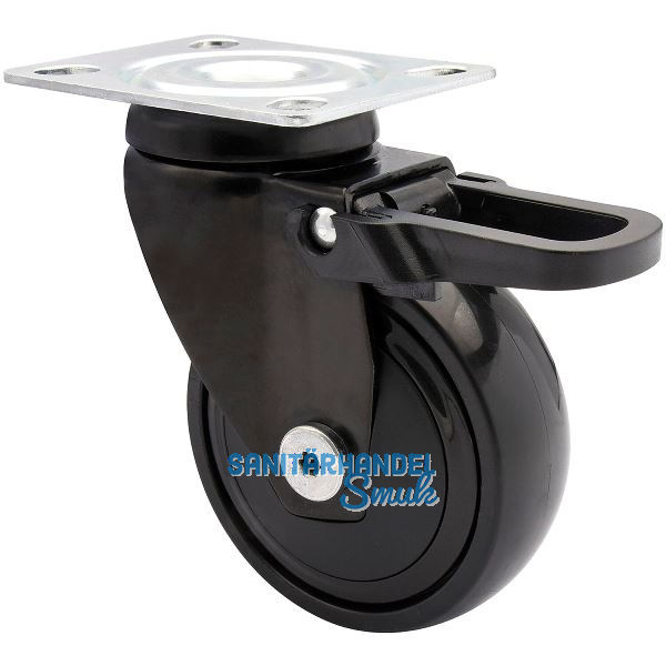 WAGNER Lenkrolle Kunstoff-Rad schwarz 75 mm 75 kg Feststeller