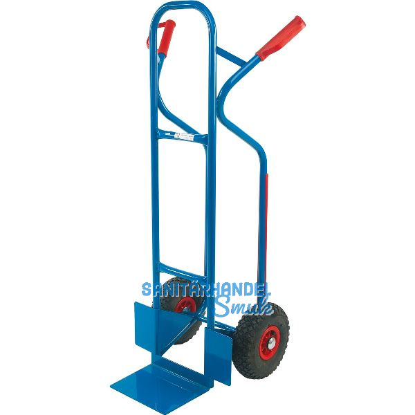 Stahl Rodel gesch�umte R�der Tragkraft 250 kg Schaufelgr��e 270 x 200 mm