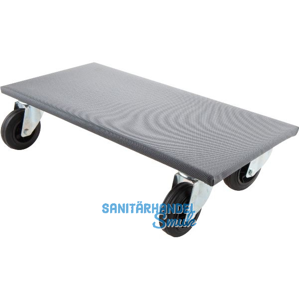 Transportroller Jumbo Gummi Rad � 100 mm Tragkraft 250 kg/Platte 300 x 600mm