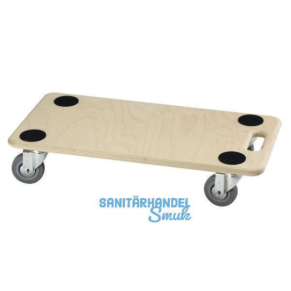 D�RNER + HELMER M�belroller Stabil Soft 590 x 290 mm m. Gummirollen 200 kg