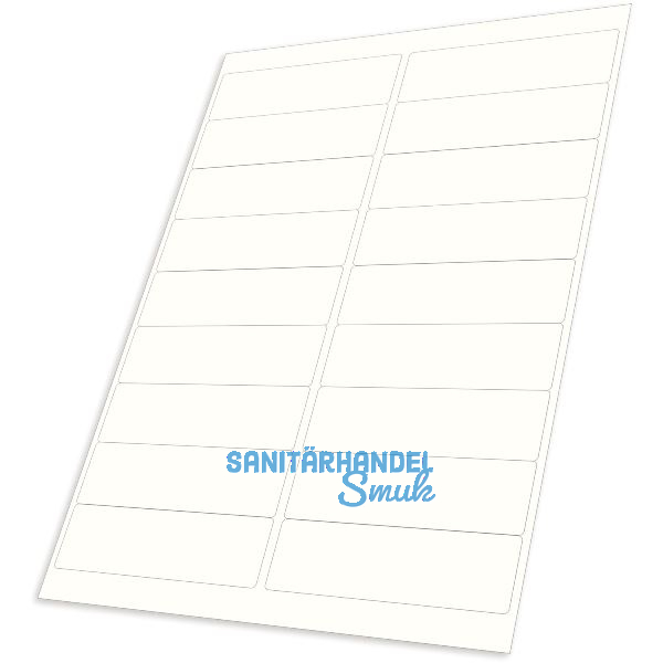 Etiketten wei� 100 x 30 mm