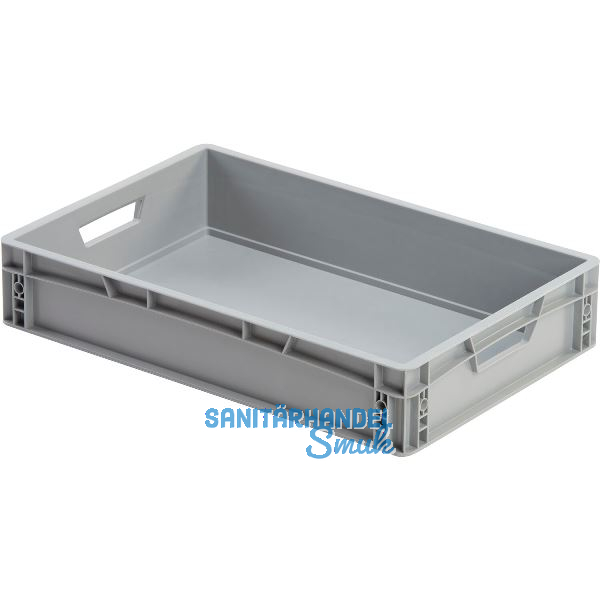 Eurokasten in grau geschlossen 600 x 400 x 120 mm