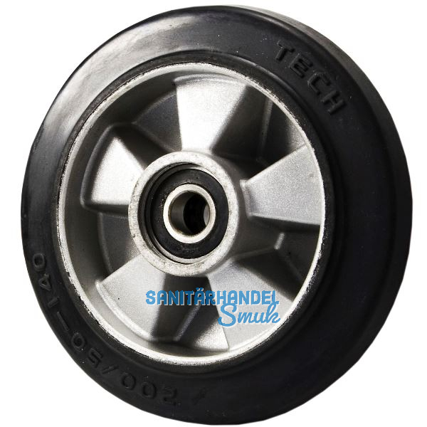 Ersatz-Lenkrolle 200 x 50 mm Elastik-Vollgummi