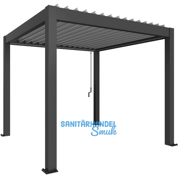 BIOHORT Pergola Gr. 4 x 3 dunkelgrau/silber