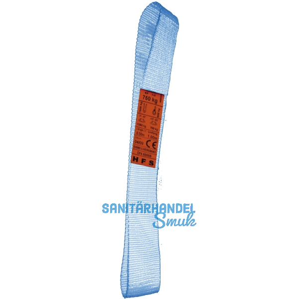 Einweg Hebebandschlinge L�nge 500 mm Tragf�higkeit 1000 kg