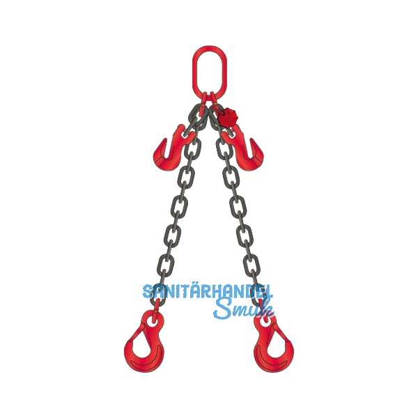 Kettengeh�nge 2-Strang k�rzbar L�nge 2 m Tragkraft 7500 kg inkl. Pr�fzeugnis