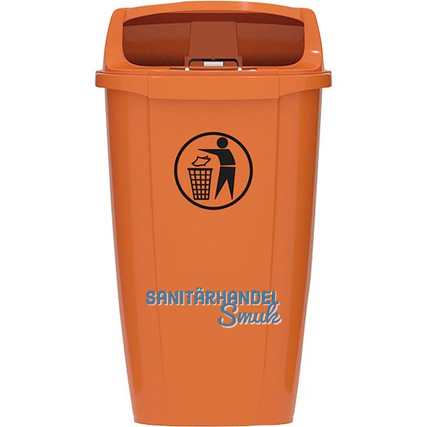 Papierkorb Optima 50 Liter orange