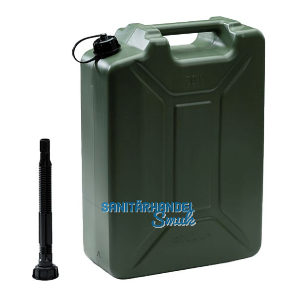 Kanister Kunststoff Armeemodell gr�n Inhalt 20 Liter
