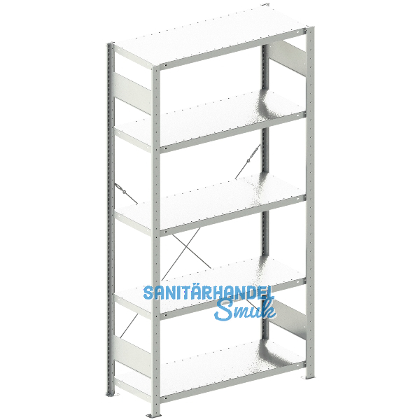META Steck-Grundregal 2000 x 1000 x 400 mm 5 Fachb�den 150 kg