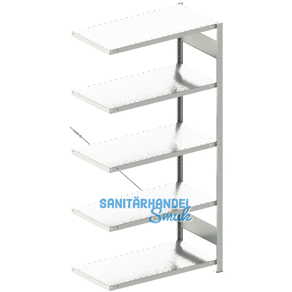 META Steck-Anbauregal 2000 x 1000 x 500 mm 5 Fachb�den 150 kg